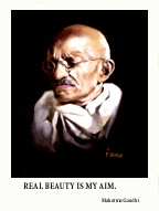 Mahatma Gandhi portrait print