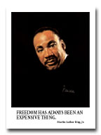 Martin Luther King, Jr., portrait by Frank Szasz