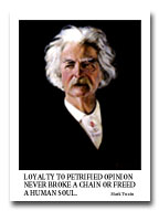 Mark Twain Fine Art Poster, Global PathMarker
