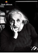 Albert Einstein, Think Different poster